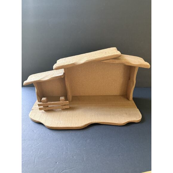 Vintage Goebel Wood Manger Stable Christmas Religion - Picture 1 of 6